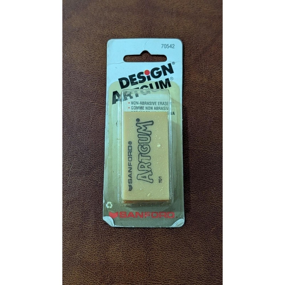 Sanford Artgum Non-Abrasive Eraser 101 Vintage 1997 Design Art Supplies 70542